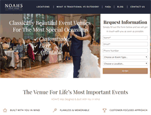 Tablet Screenshot of noahseventvenue.com